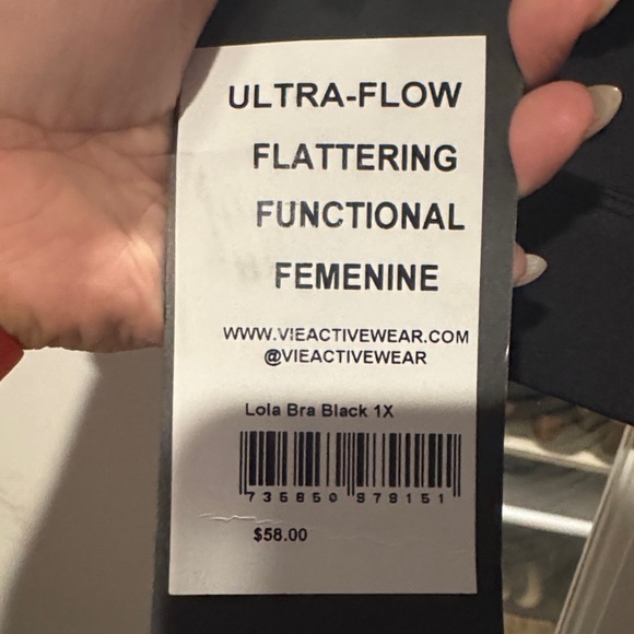 Size 1X Vie Active Sports bra - Picture 5 of 5